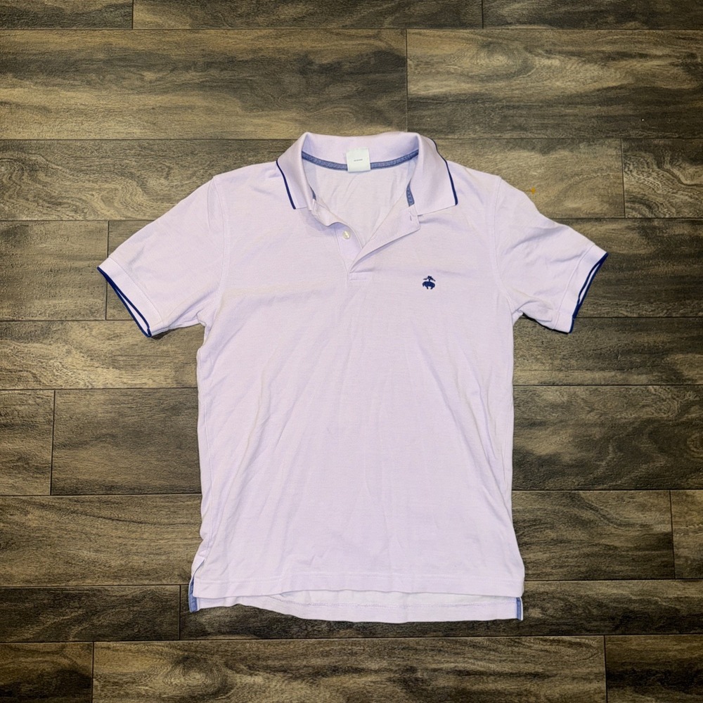 Brooks Brothers Performance Polo Slim Fit Men's Size Medium Light Purple Cotton
